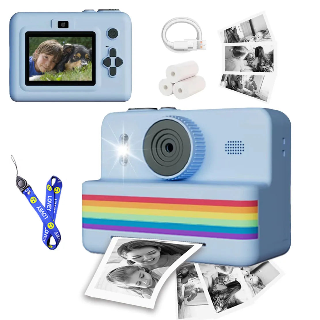 Appareil photo numérique pour enfants avec Mini imprimante Portable thermique impression instantanée PHOTO KID