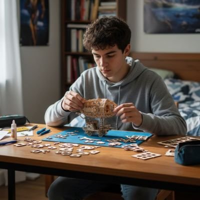 Puzzle 3d bois