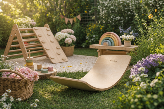 Jouets en bois pour jouer en extérieur et dans la nature