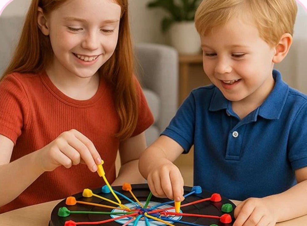 Jeu de plateau créatif pour enfants – développement de la motricité fine – PETIGENIE 