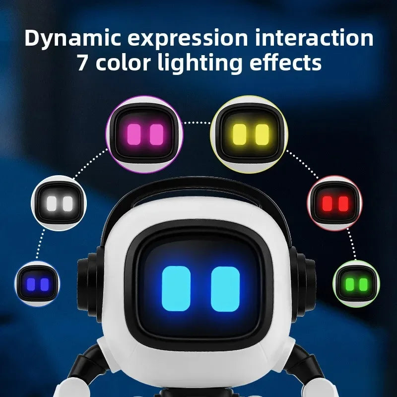 Robots AI-jouets éducatifs interactifs intelligents pour enfants et adultes, robots d'apprentissage à commande vocale avec éclairage et