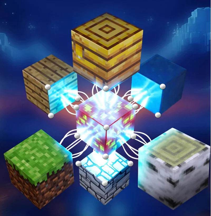 50-400 pièces Mine bloc de construction magnétique monde aimant Cube ensemble pour garçons filles enfant bricolage modèle enfants jouet sensoriel cadeau de noël