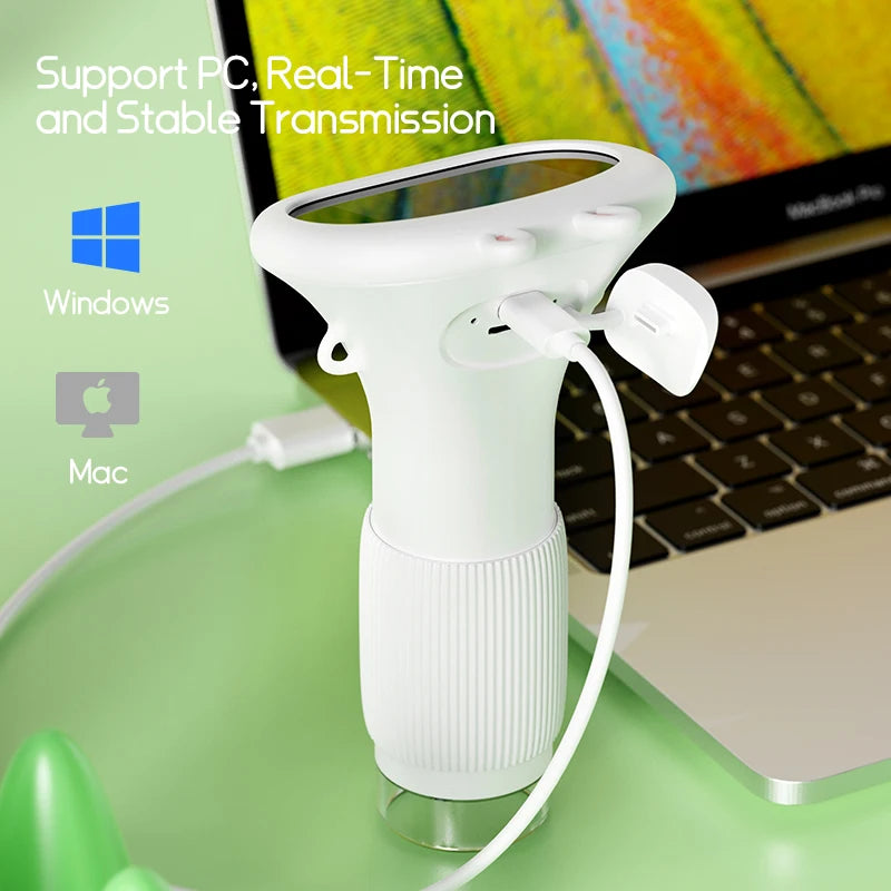 Mini Microscope de poche de 2.0 pouces 1000X, ustensiles d'expérimentation scientifique pour enfants, Microscope de laboratoire portatif, jouet à tige pour enfants en plein air