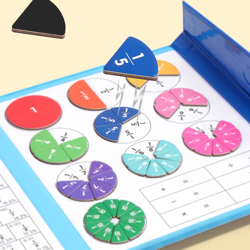 Puzzle en bois Tangram magnétique, livre, jouets éducatifs pour enfants, bébé enfant, Portable, apprentissage de l'intelligence Montessori