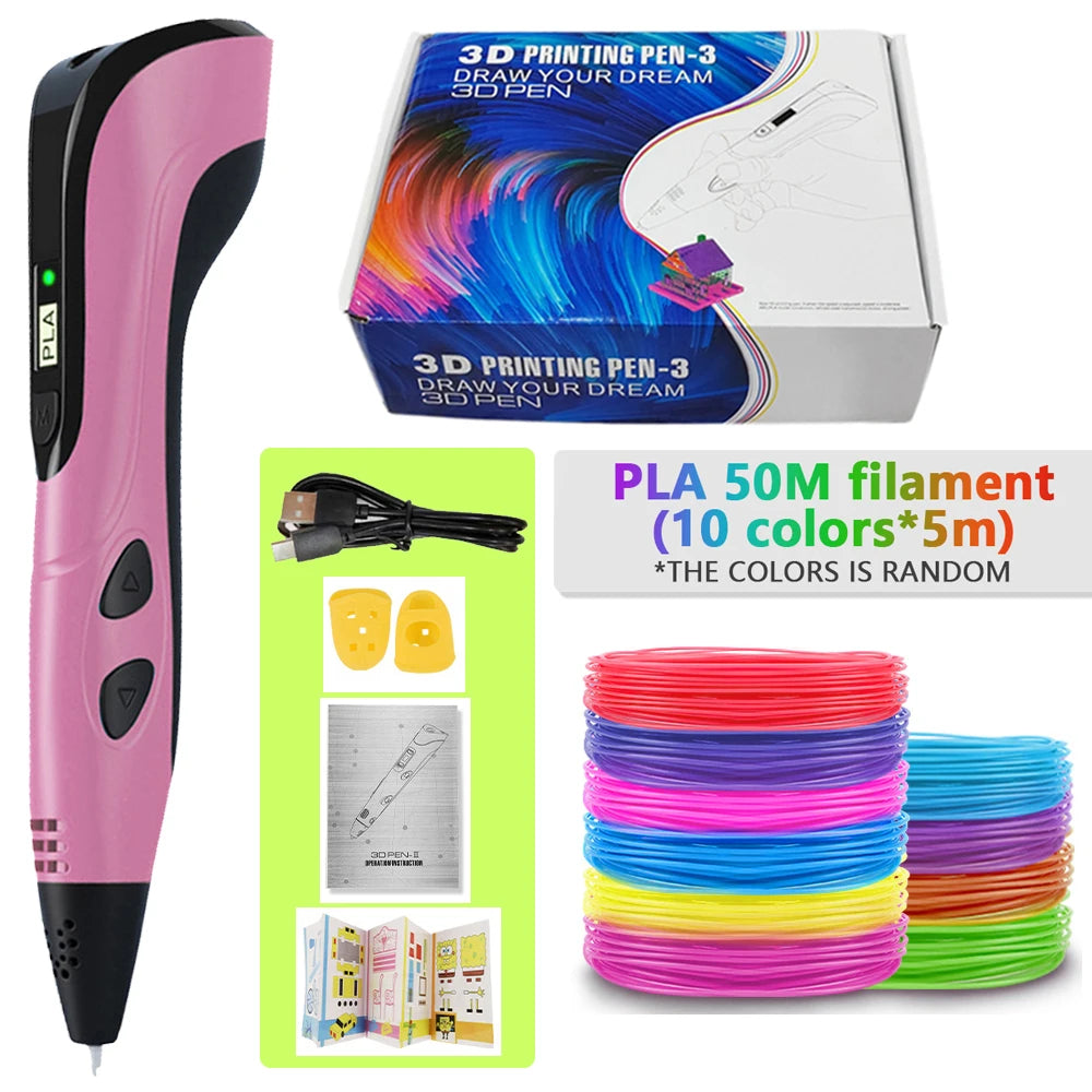 Stylo 3D avec filaments PLA