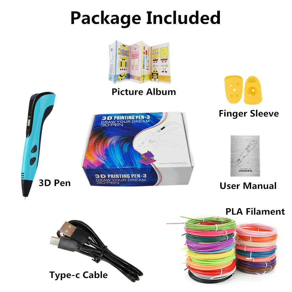 Stylo 3D avec filaments PLA