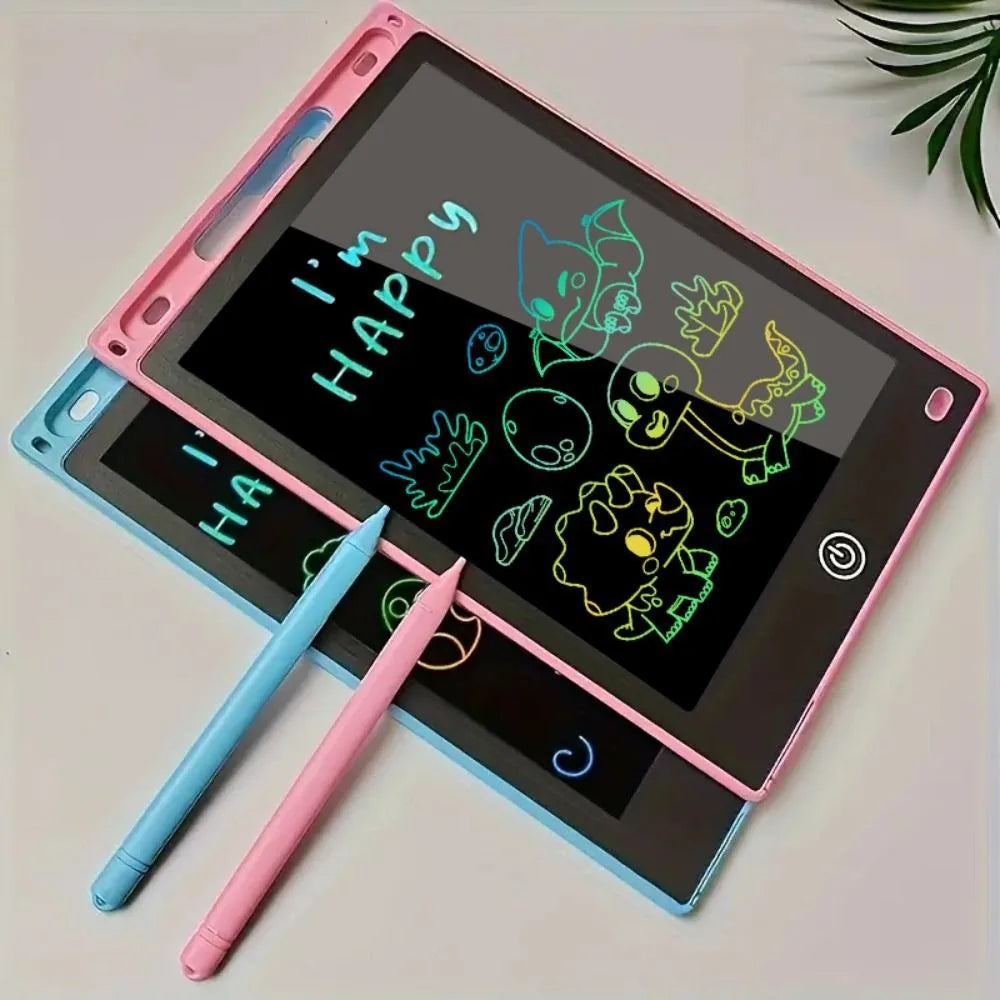 Tablette de dessin LCD Portable et réutilisable de 8.5 pouces, planche à gribouiller, écran coloré avec batterie, tablette d'écriture LCD, jouets pour tout-petits