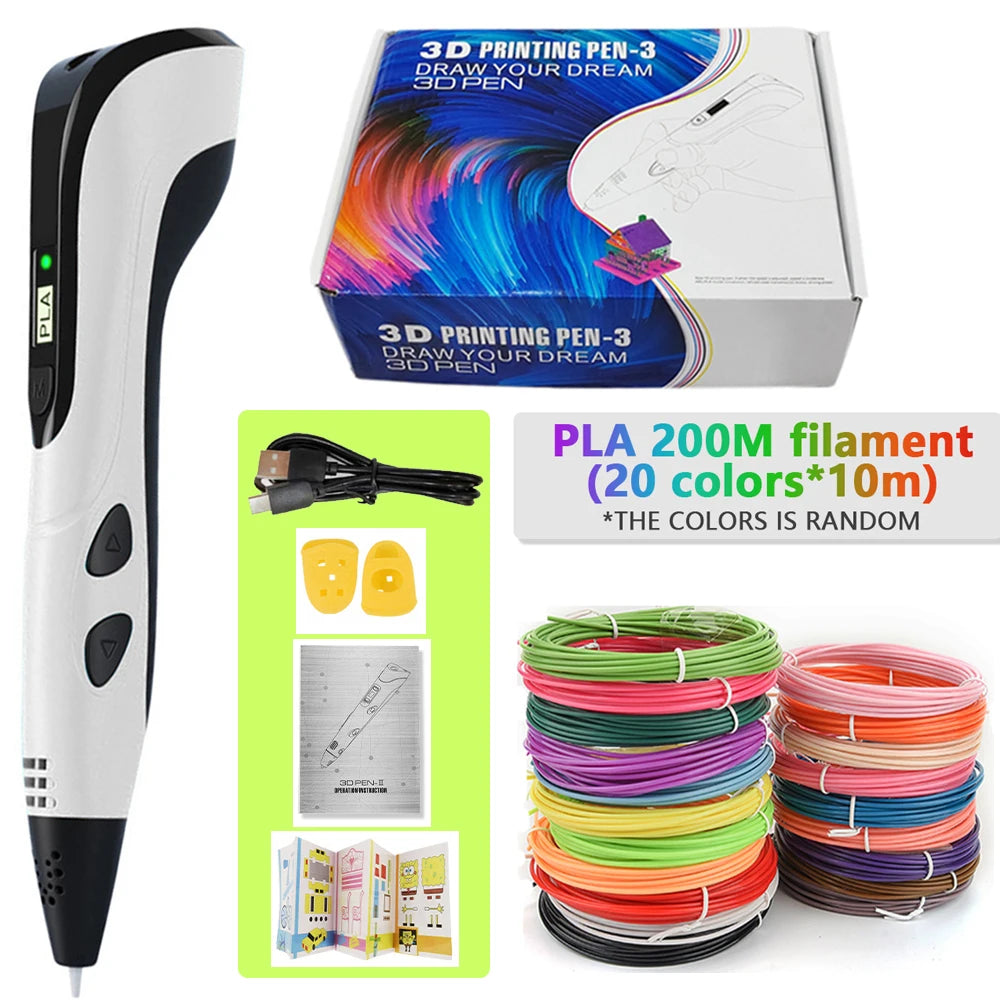 Stylo 3D avec filaments PLA