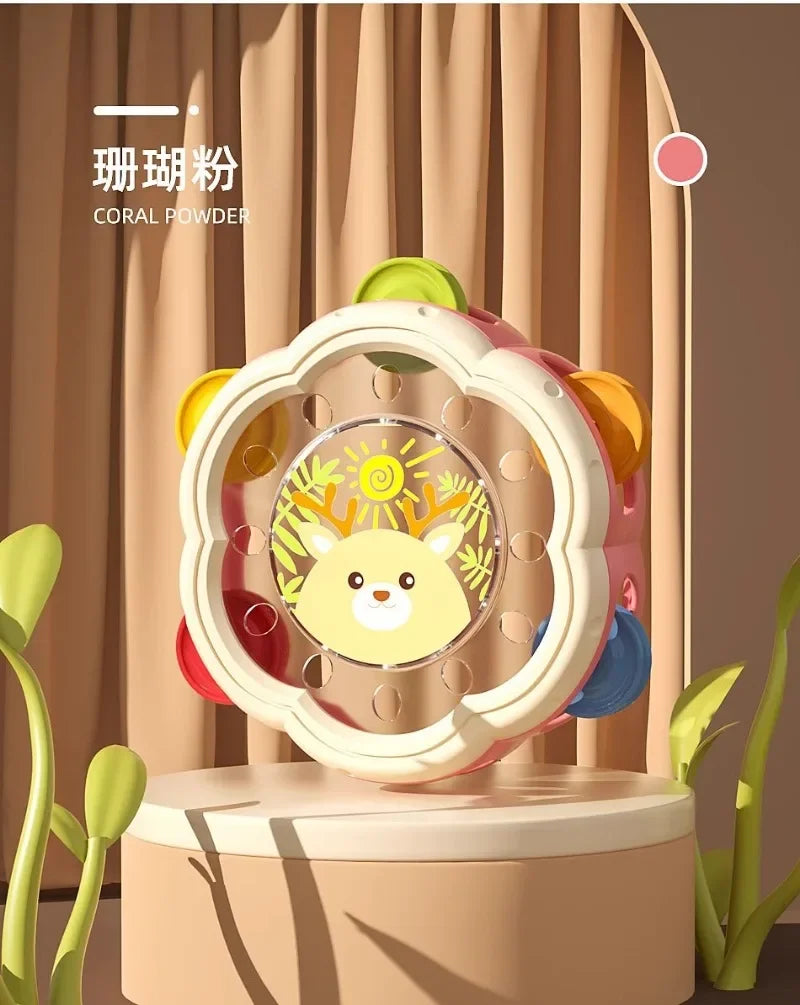 Instruments de musique pour bébé, jouets à tambour, jouets d'apprentissage Montessori pour tout-petits de 1 à 3 ans, développement précoce des mains, jouets musicaux interactifs