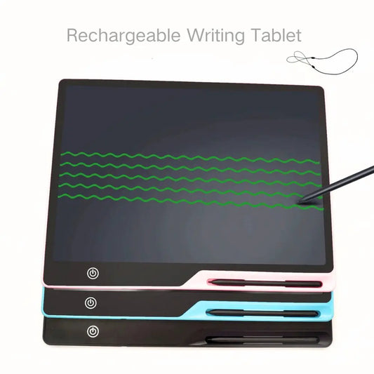Tablette d'écriture LCD rechargeable par USB de 16 pouces/41 cm, chargement USB, cadeau d'anniversaire éducatif, sûr et parfait comme anniversaire, Noël
