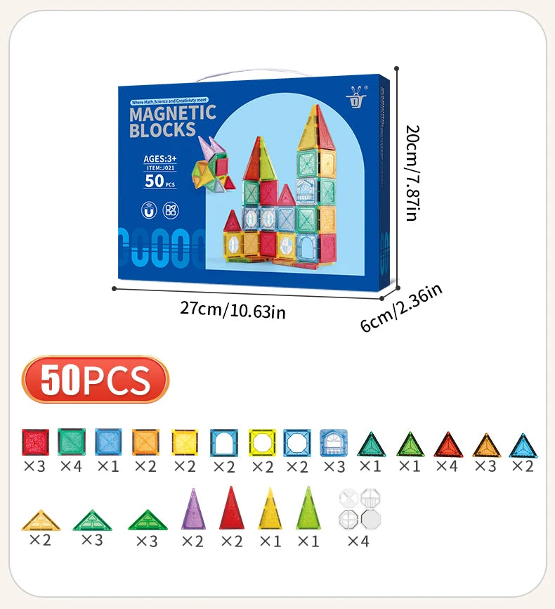 Carreaux magnétiques pour enfants âgés de 3 à 5 à 4 à 8 ans, jouets magnétiques pour 3 4 5 6 7 8 ans et plus, garçons et filles, blocs de construction magnétiques préscolaires