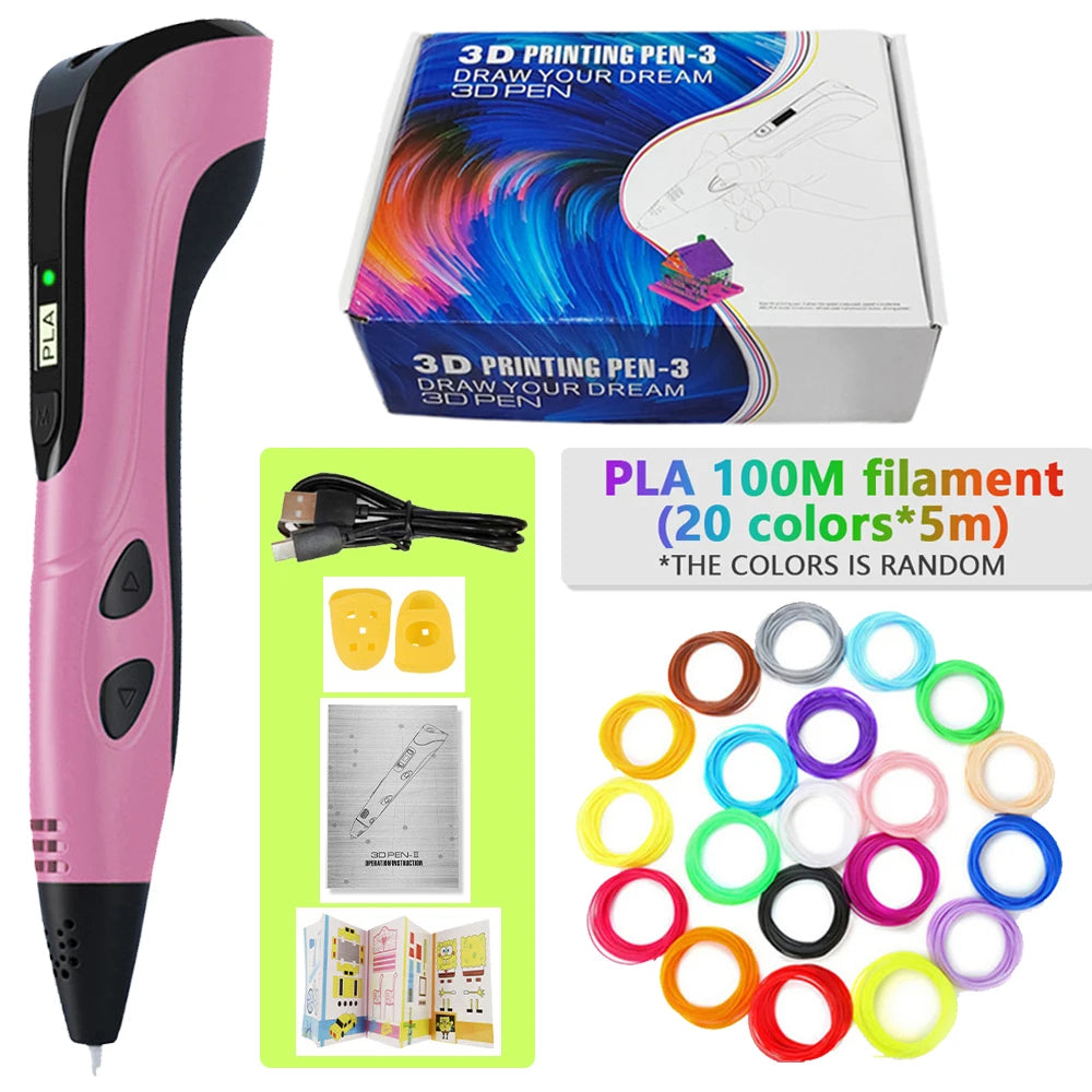 Stylo 3D avec filaments PLA