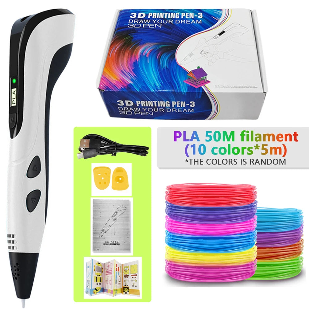 Stylo 3D avec filaments PLA