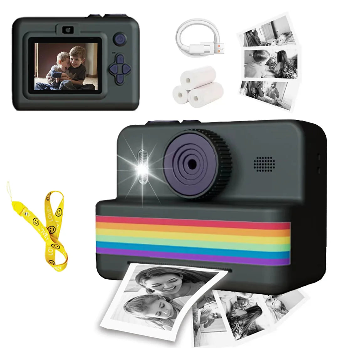 Appareil photo numérique pour enfants avec Mini imprimante Portable thermique impression instantanée PHOTO KID