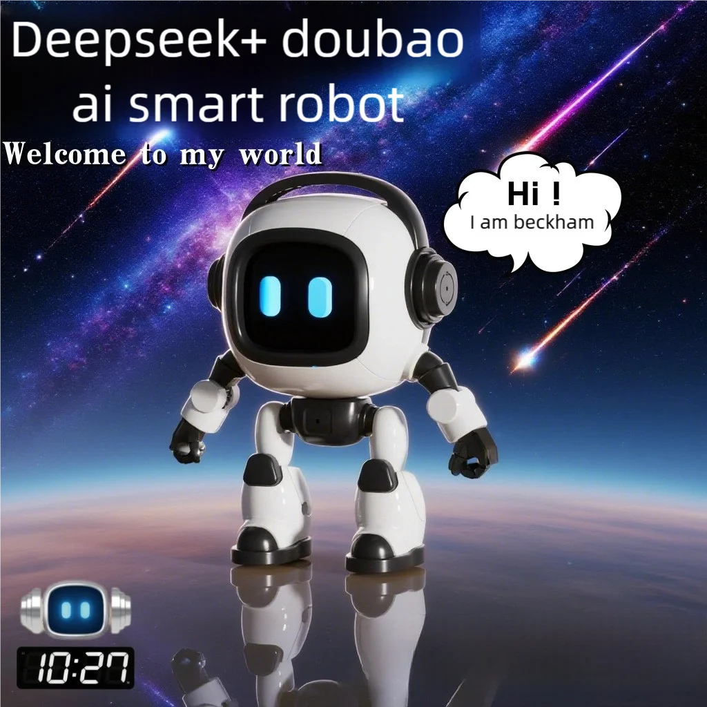 Robots AI-jouets éducatifs interactifs intelligents pour enfants et adultes, robots d'apprentissage à commande vocale avec éclairage et