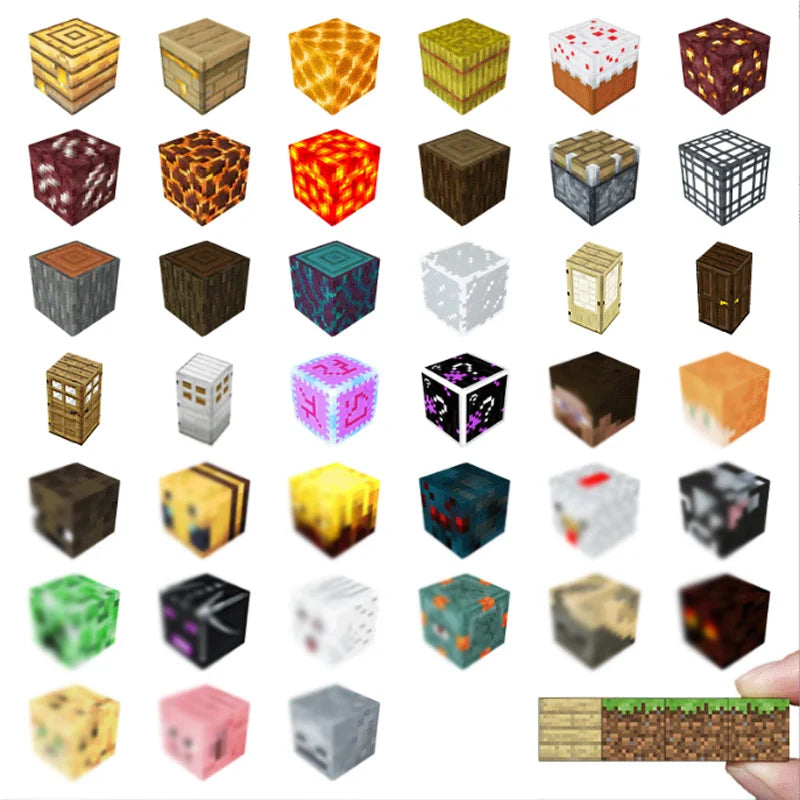 50-400 pièces Mine bloc de construction magnétique monde aimant Cube ensemble pour garçons filles enfant bricolage modèle enfants jouet sensoriel cadeau de noël