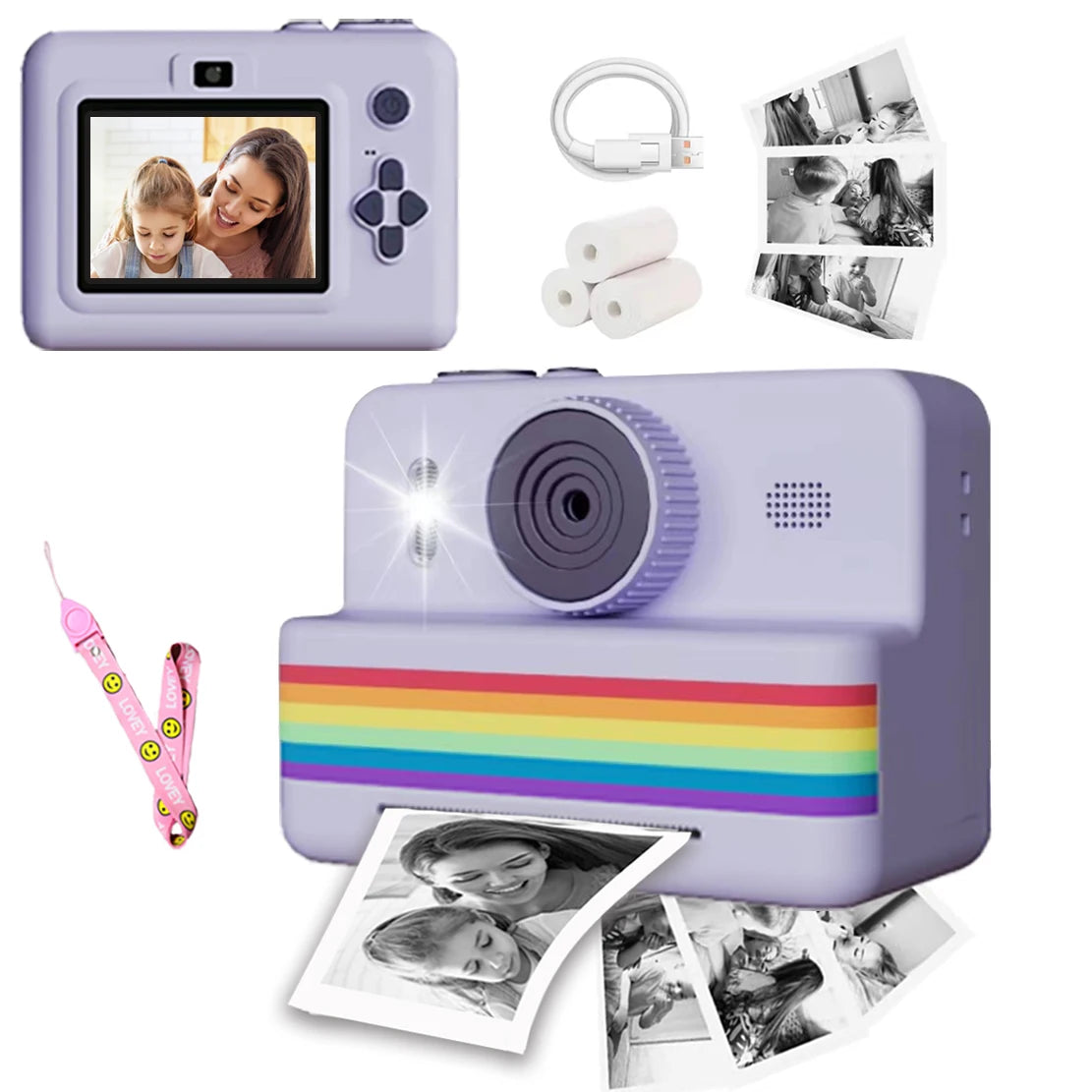 Appareil photo numérique pour enfants avec Mini imprimante Portable thermique impression instantanée PHOTO KID