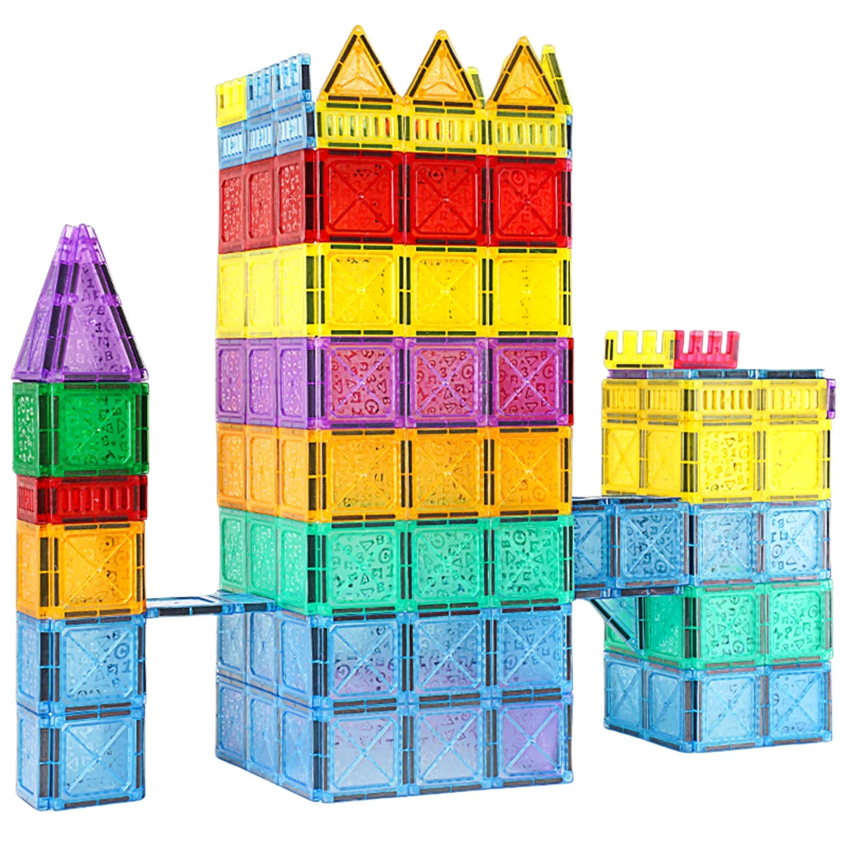 Carreaux magnétiques pour enfants âgés de 3 à 5 à 4 à 8 ans, jouets magnétiques pour 3 4 5 6 7 8 ans et plus, garçons et filles, blocs de construction magnétiques préscolaires
