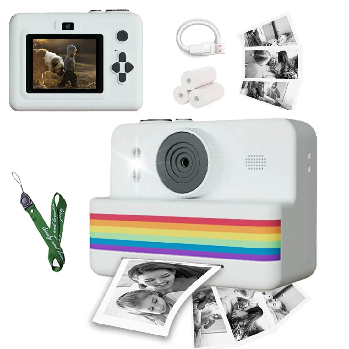 Appareil photo numérique pour enfants avec Mini imprimante Portable thermique impression instantanée PHOTO KID