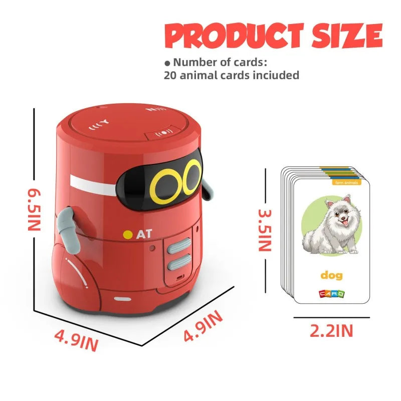 Nouveau robot interactif intelligent AI, détection tactile, message vocal, jouets électriques éducatifs pour enfants, éducation précoce