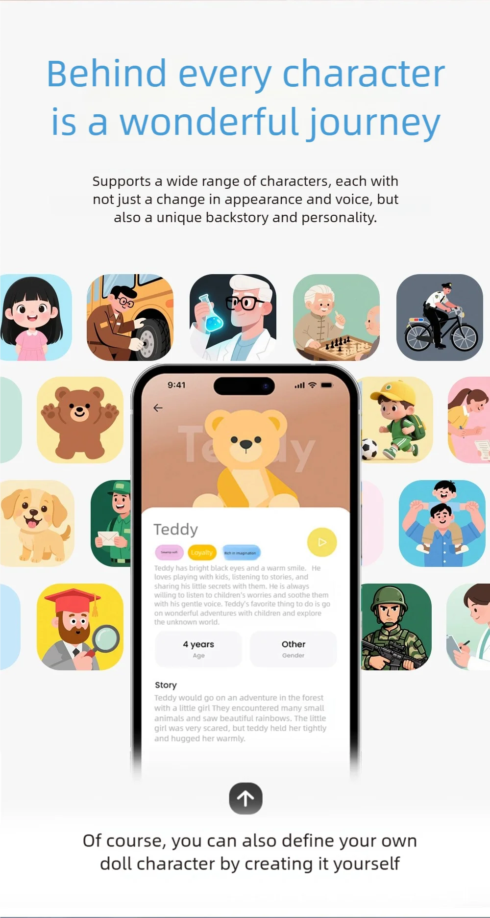 Robots AI-jouets éducatifs interactifs intelligents pour enfants et adultes, robots d'apprentissage à commande vocale avec éclairage et