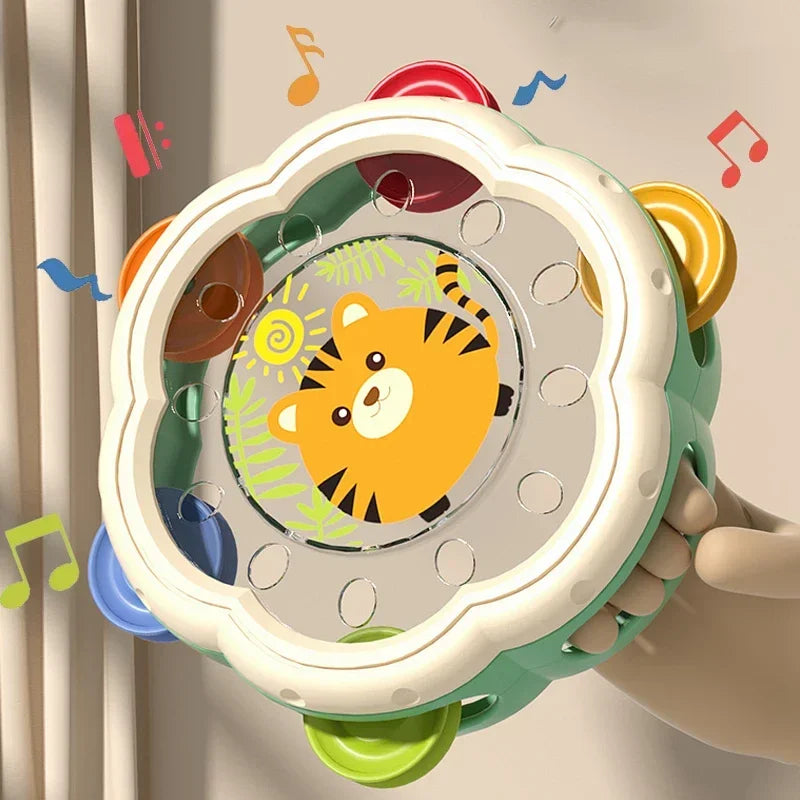Instruments de musique pour bébé, jouets à tambour, jouets d'apprentissage Montessori pour tout-petits de 1 à 3 ans, développement précoce des mains, jouets musicaux interactifs