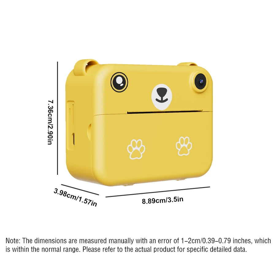 Appareil Photo numérique pour enfants, photographie à impression instantanée, enregistreur vidéo HD 1080P, Mini imprimante thermique, cadeaux d'anniversaire éducatifs